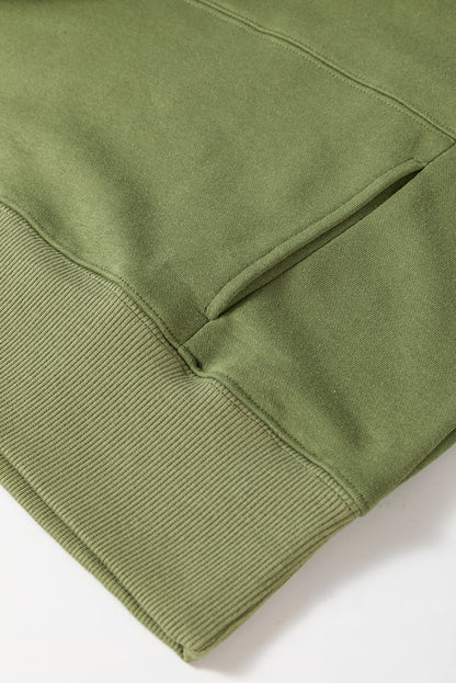 Threaded Pear Ainsley Crisscross Stitching Loose Sweatshirt