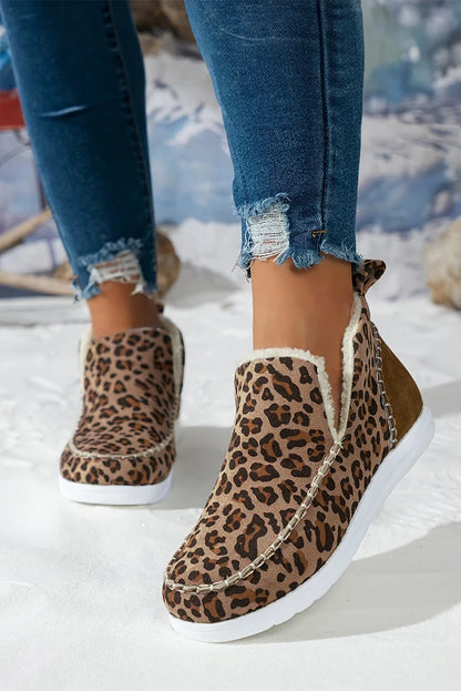 Threaded Pear Sofia Flat Winter Fur Boots