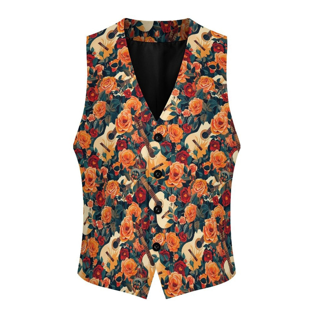 Baha Ranch Southwestern Aztec Men's Sleeveless Suit Vest