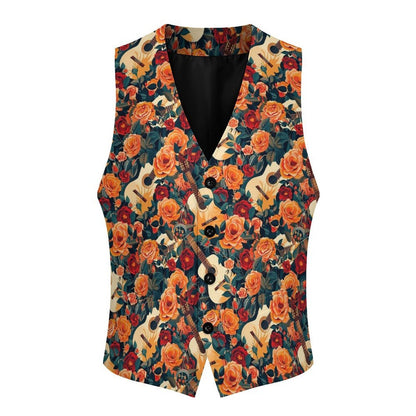 Baha Ranch Southwestern Aztec Men's Sleeveless Suit Vest