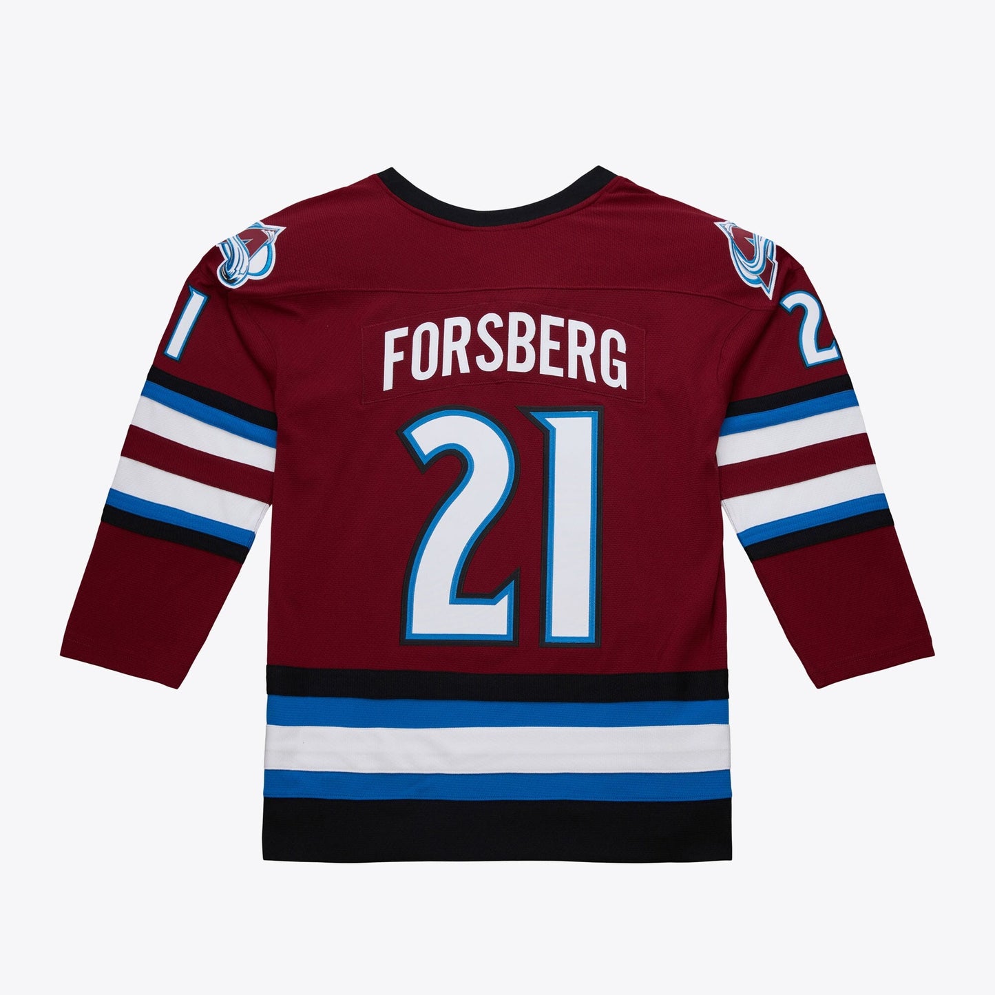 Men's Mitchell & Ness Nhl Dark Alternate Jersey Avalanche 2001 Peter Forsberg
