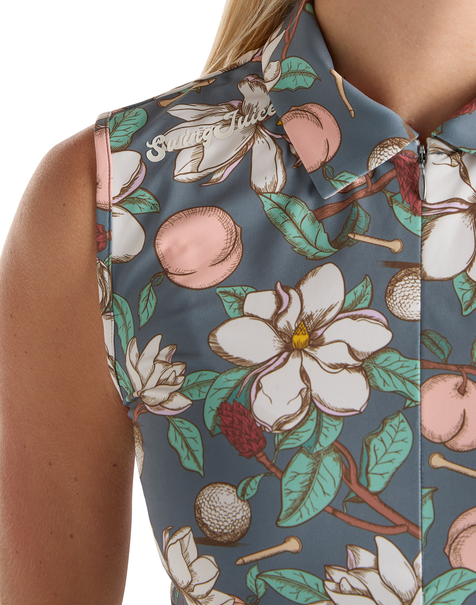 Golf Georgia On My Mind Women's Sleeveless Polo-Dark Grey