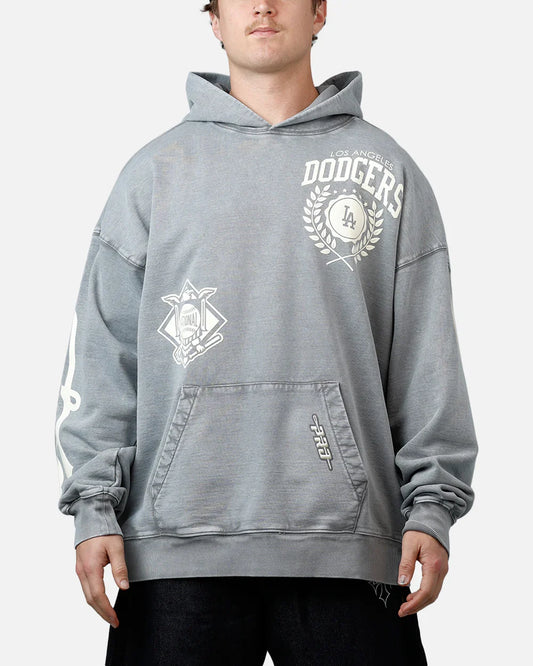 Pro Standard La Dodgers Street Team Hoodie - Washed Grey