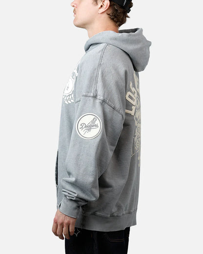 Pro Standard La Dodgers Street Team Hoodie - Washed Grey