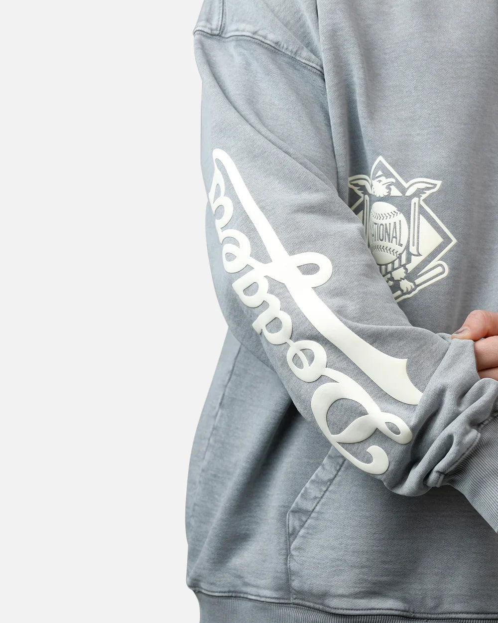 Pro Standard La Dodgers Street Team Hoodie - Washed Grey