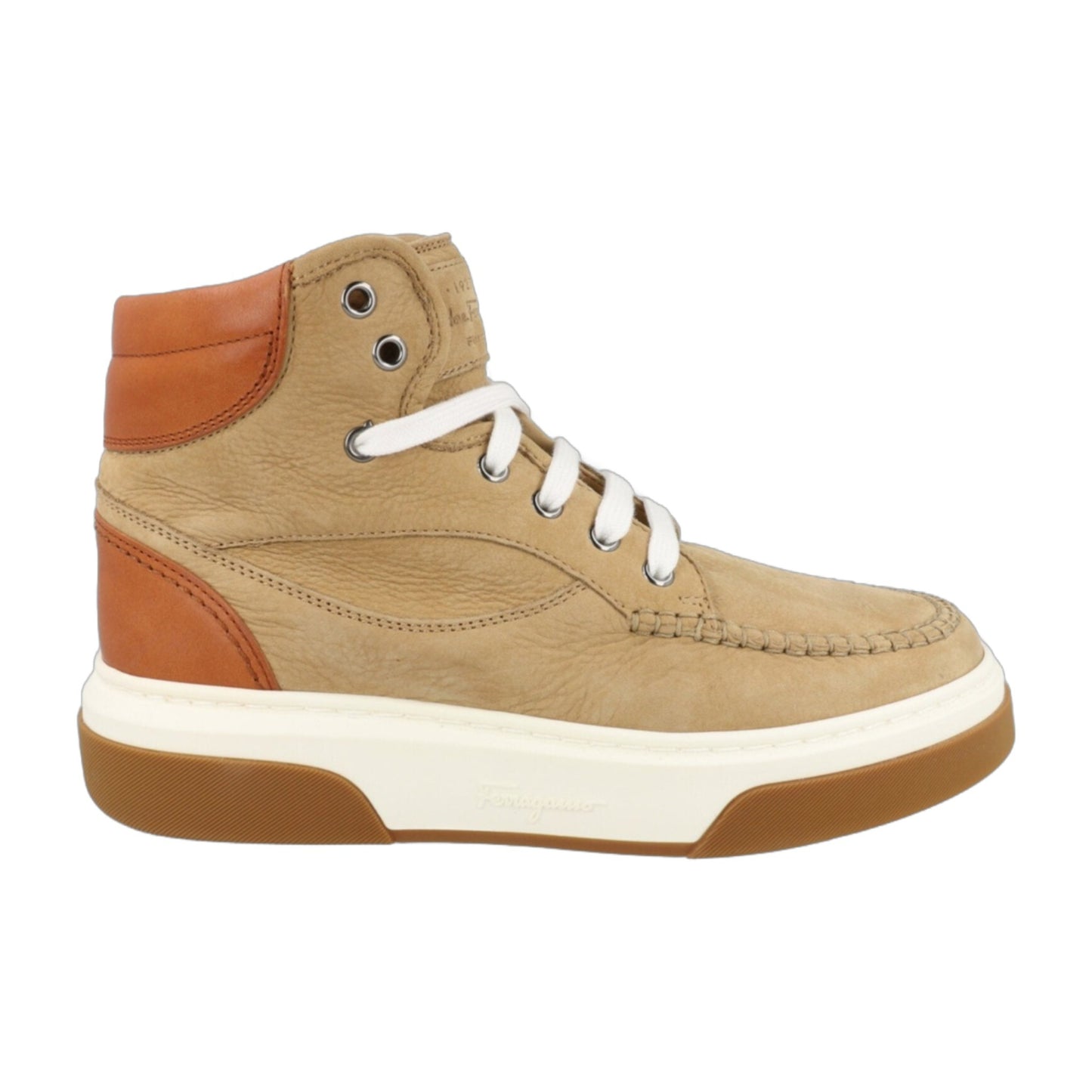 Ferragamo Cassina Suede High-Top Sneakers