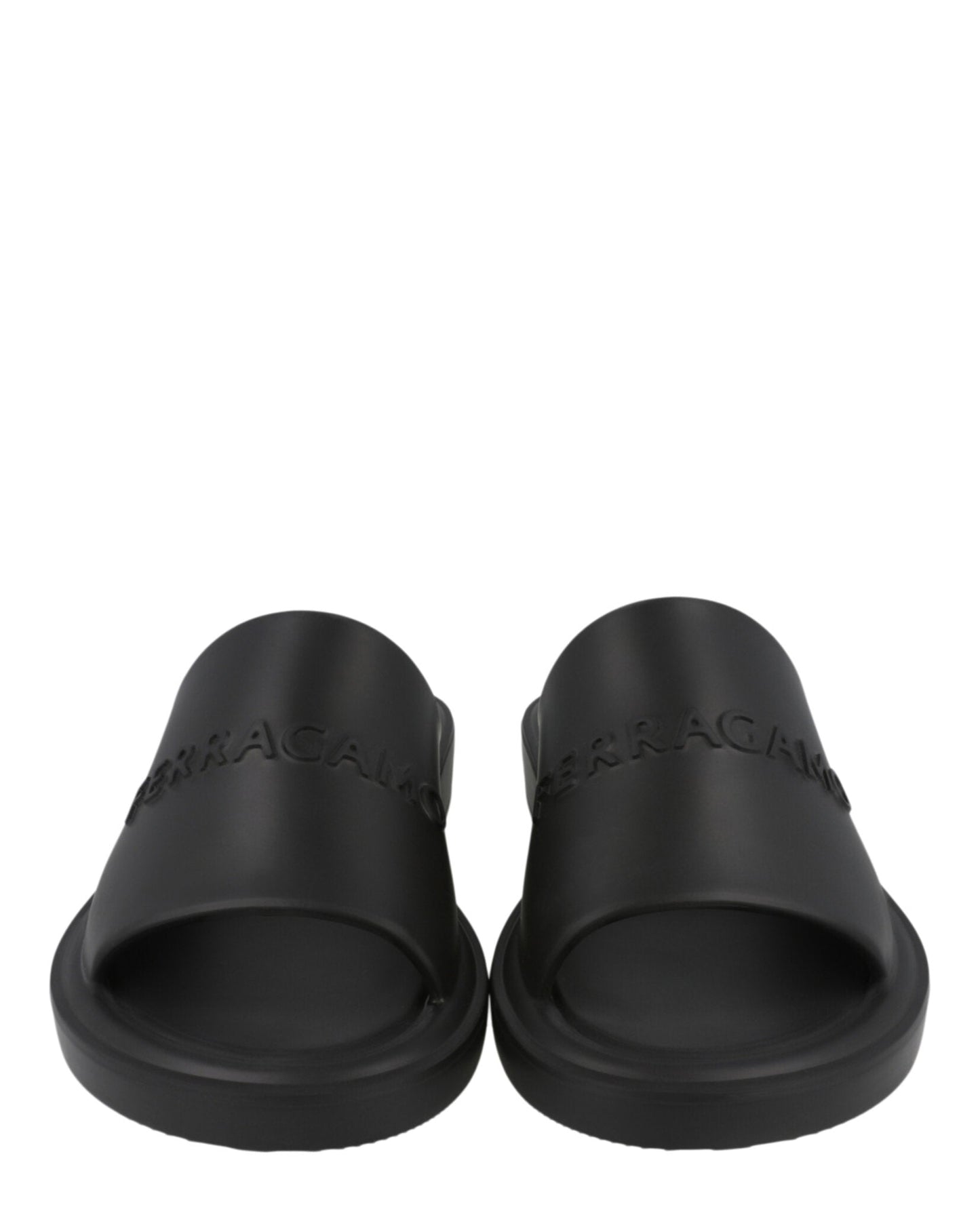Ferragamo Giuneva Logo Embossed Slides