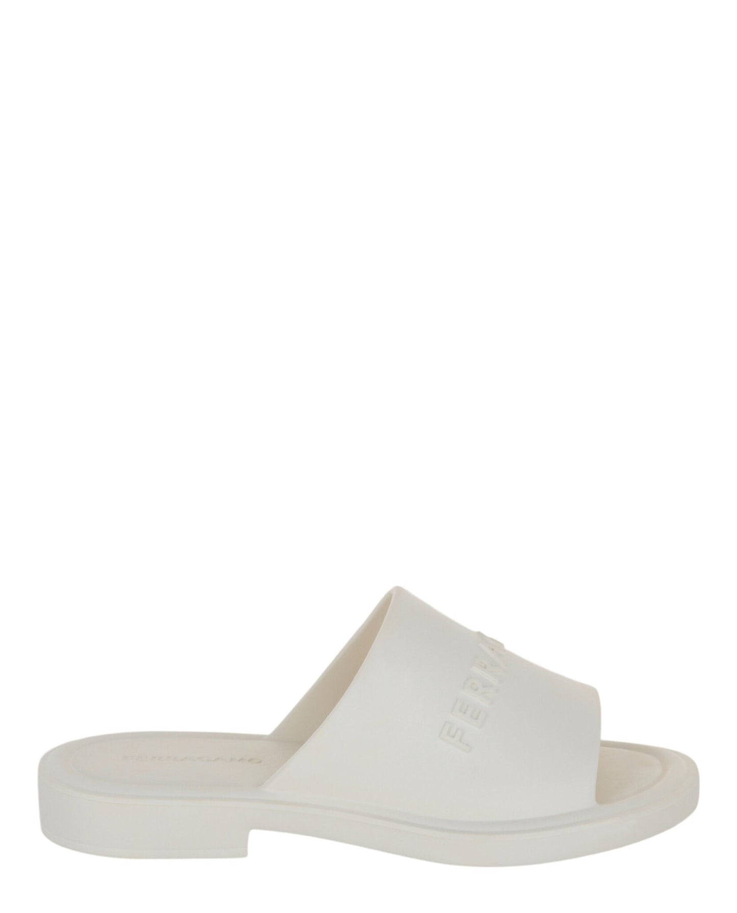 Ferragamo Giuneva Logo Embossed Slides