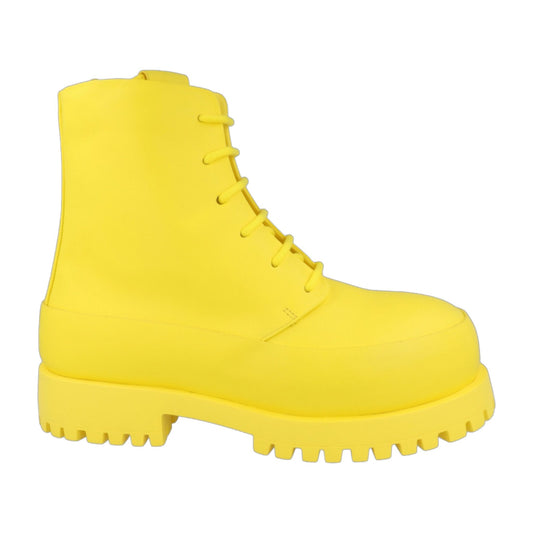 Ferragamo Fede Leather Combat Boots