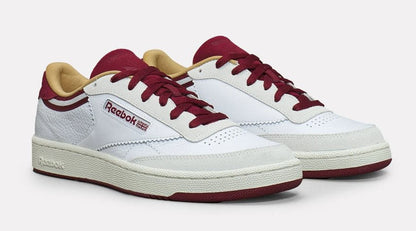 Reebok Men's Club C 85 'White Retro Red Chalk' Sneakers