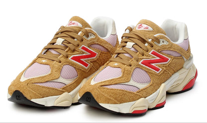 Grade School New Balance 9060 - Great Plains/True Red