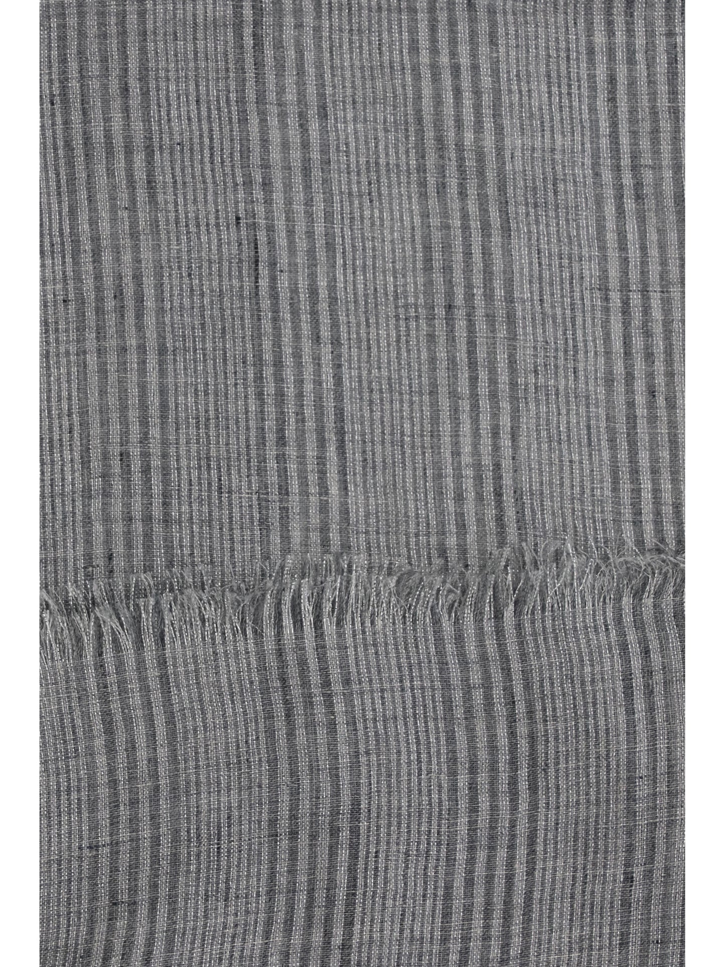 Linen Scarf Grey/Silver