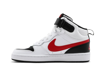 Nike Grade School Court Borough Mid 2 - White/University Red