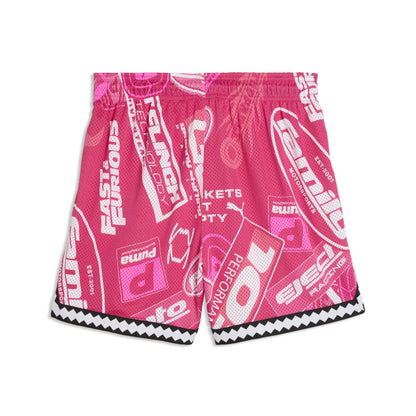 Puma Men's x Fast & Furious Rev. Mesh Short 6" - Pink