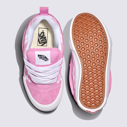 Vans Grade School Knu Skool Checkerboard Prism Pink True White