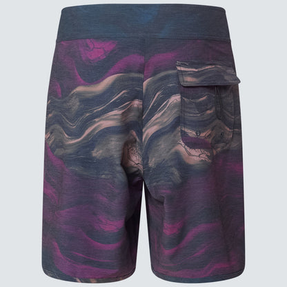 Oakley Men's Marble Swirl 19" Boardshort - Ultra Purple Magma