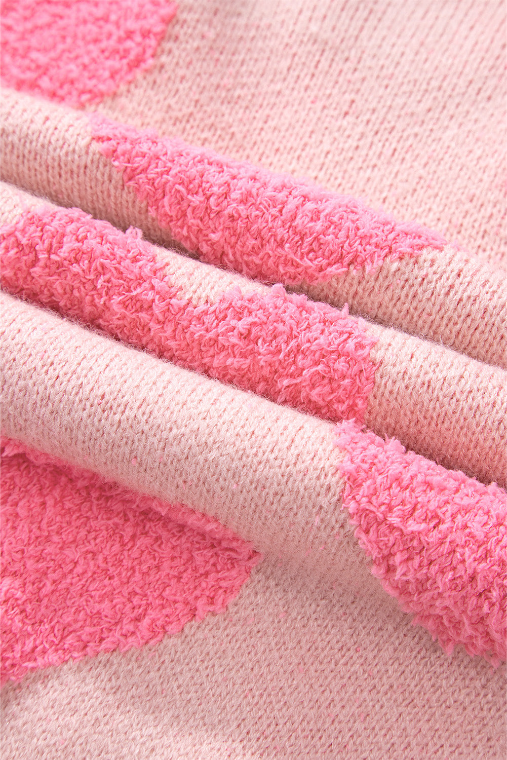 Threaded Pear Cali Heart Jacquard Knit Sweater
