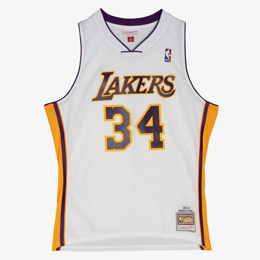 Men's Mitchell & Ness NBA Alternate Jersey Lakers 2002 Shaquille O'Neal