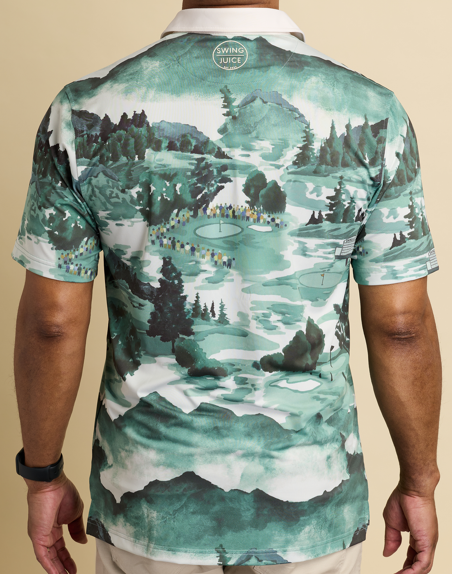 Golf Georgia Landscape Men's Polo