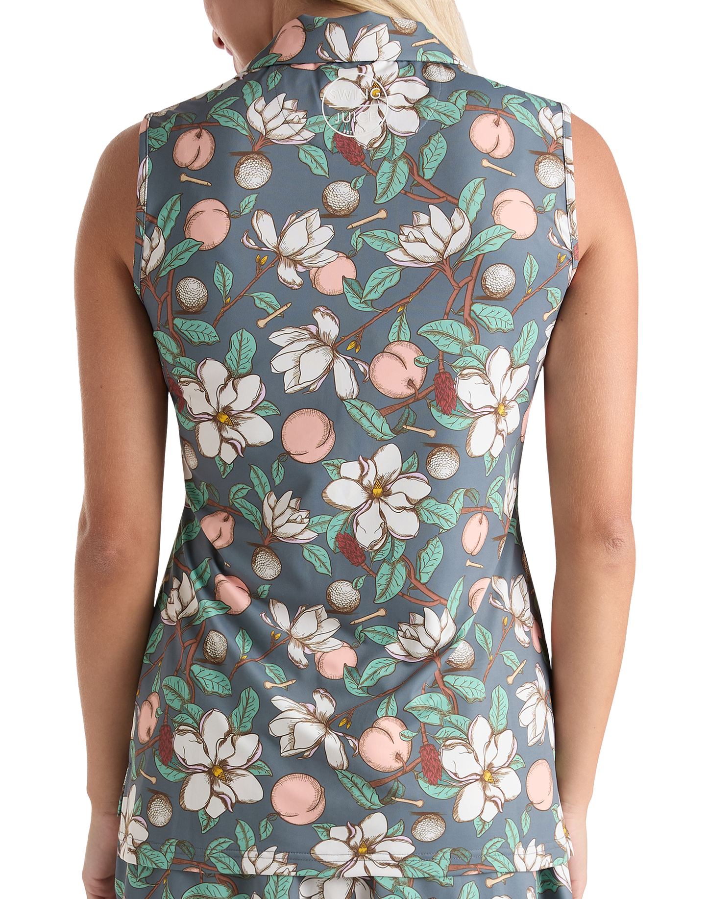 Golf Georgia On My Mind Women's Sleeveless Polo-Dark Grey