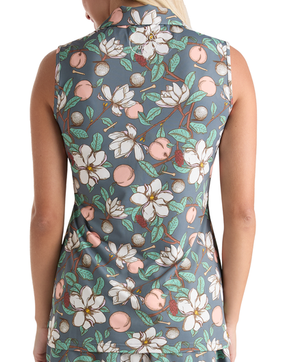 Golf Georgia On My Mind Women's Sleeveless Polo-Dark Grey