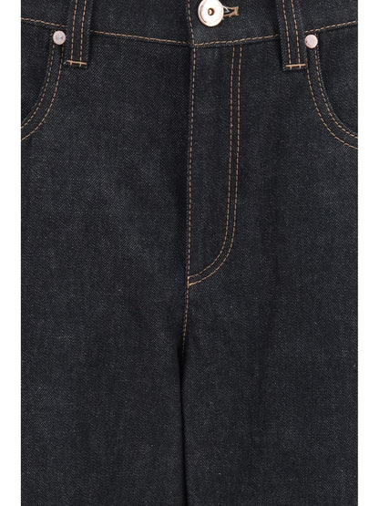 Jeans Straight-Leg Denim Black