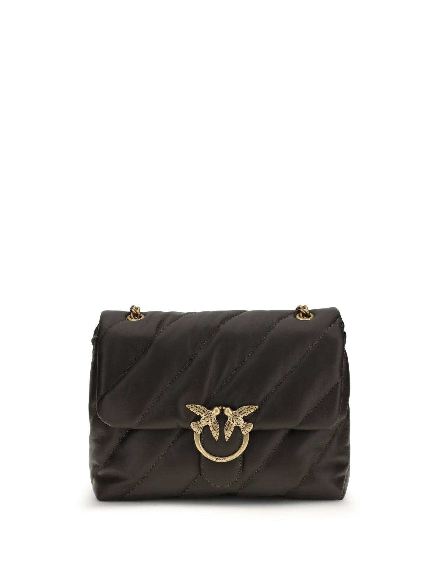 Shoulder Bag Love Puff Mud Green