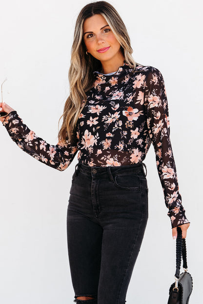 Threaded Pear Laura Slim Fit top Long Sleeve Top