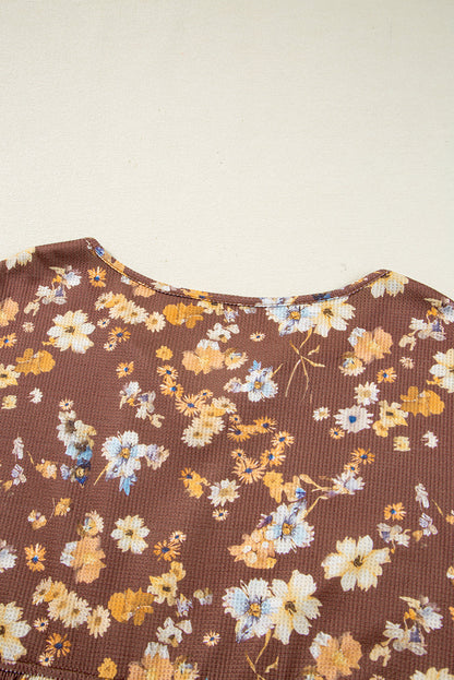 Threaded Pear Skye Sleeve Babydoll Blouse Long Sleeve PLUS Top