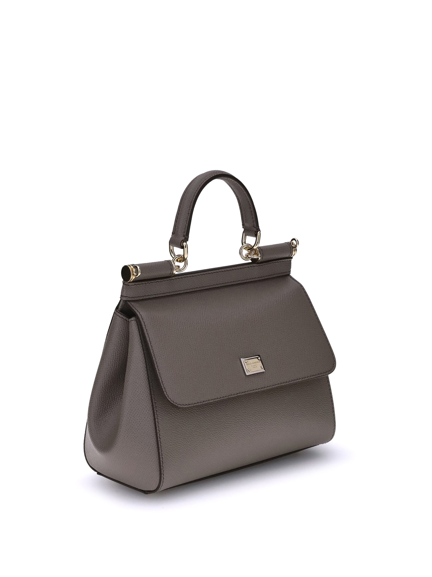 Leather Handbag Taupe