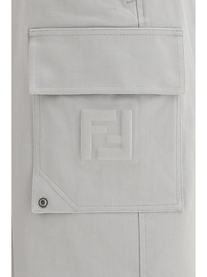 Cargo Trousers Silver