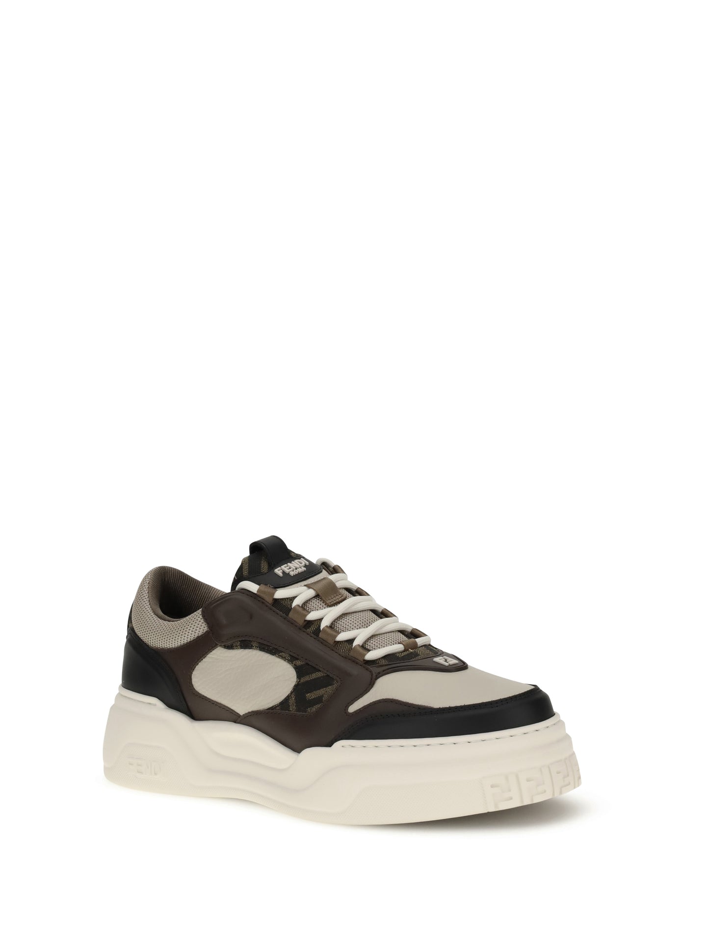 Sneakers FF Leather Black/Cream/Beige