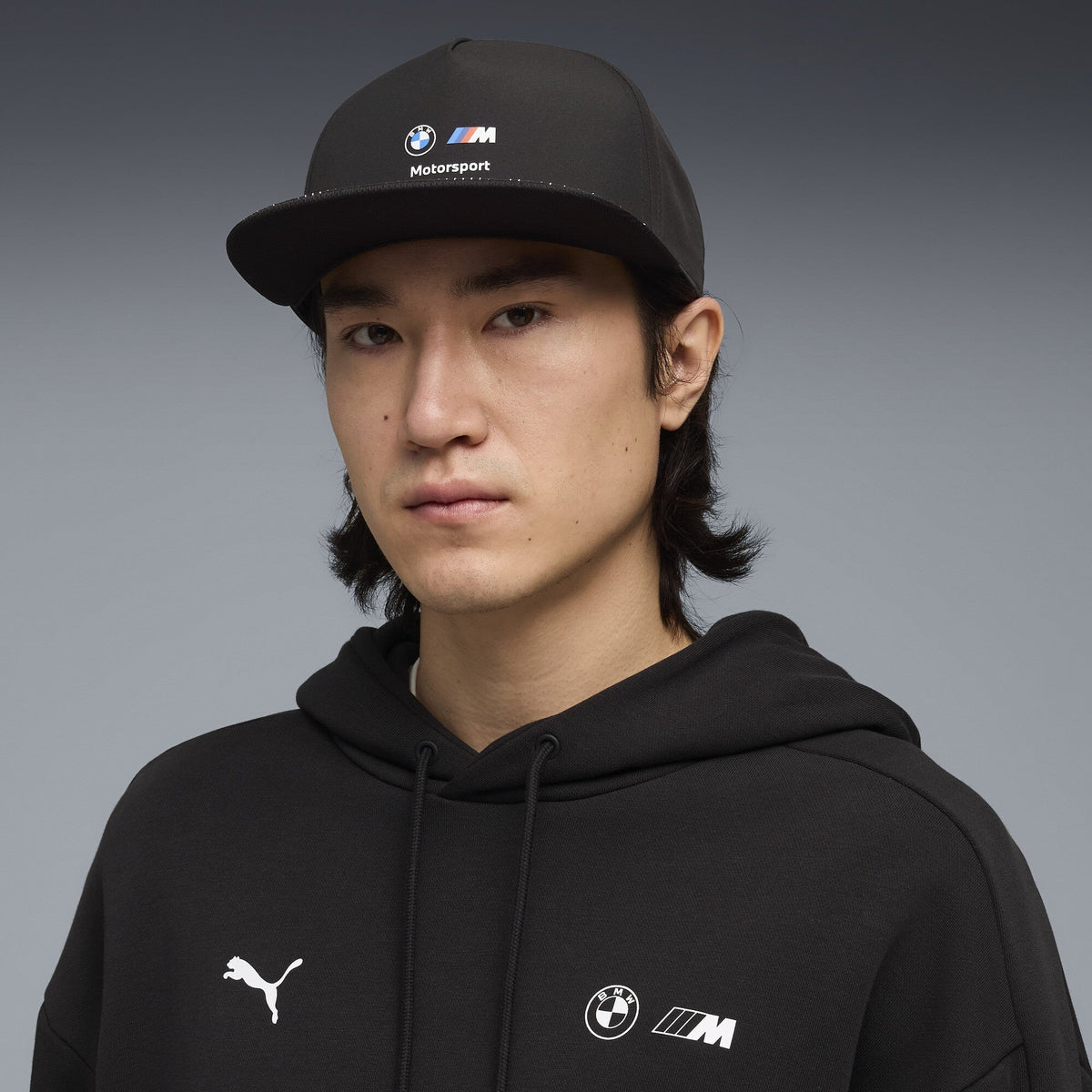 Puma Men's BMW M Motorsport Flat Brim Cap - Black