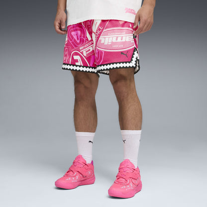 Puma Men's x Fast & Furious Rev. Mesh Short 6" - Pink