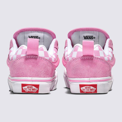 Vans Grade School Knu Skool Checkerboard Prism Pink True White