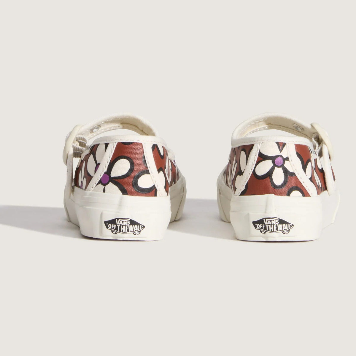 Vans Preschool Mary Jane Painted Floral Rust Bronze