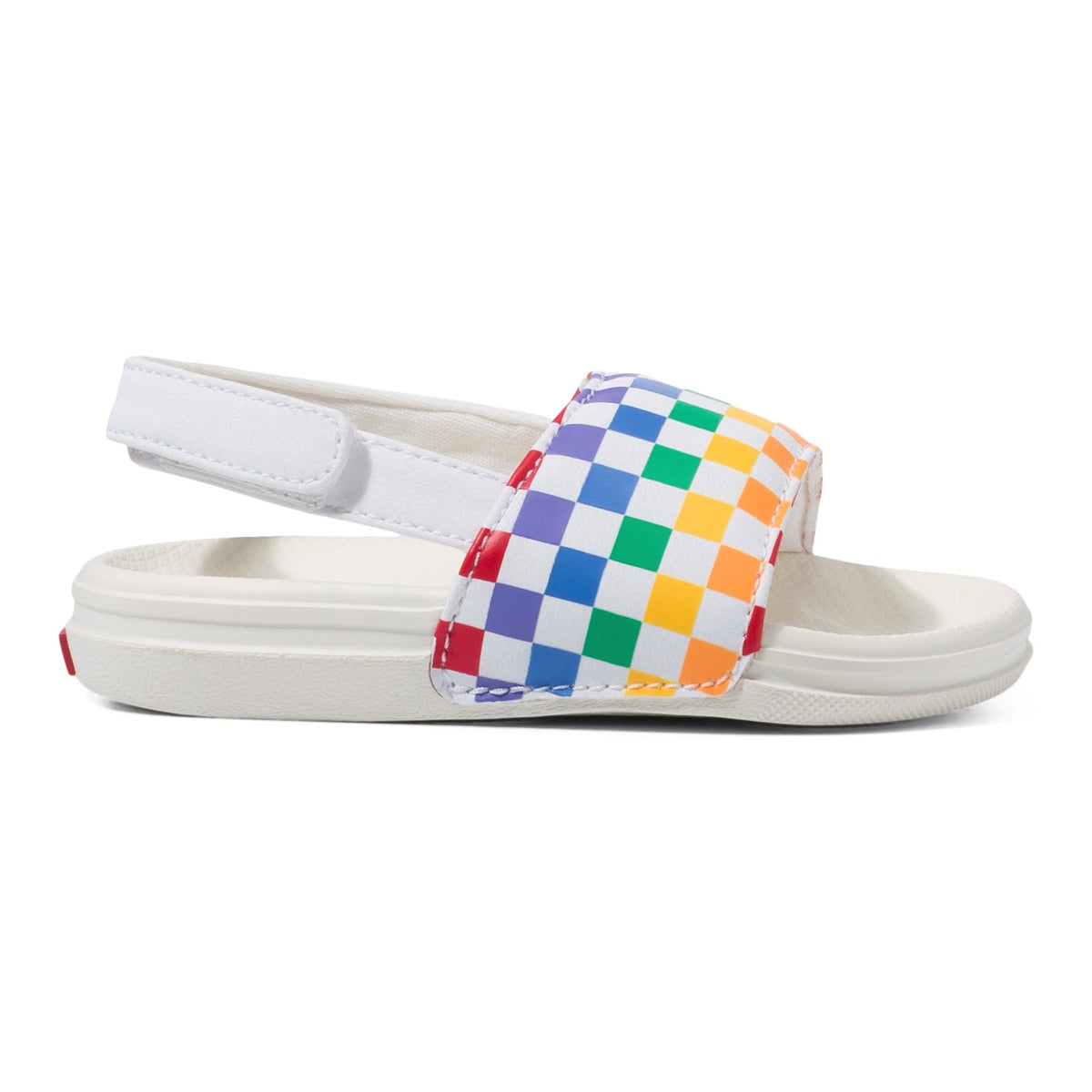 Vans Toddlers La Costa Slide-On V Sandal Checkerboard Rainbow Marshmallow