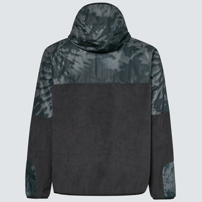 Oakley Men's Wanderlust FZ Hoodie - Black/Mountain TD Print