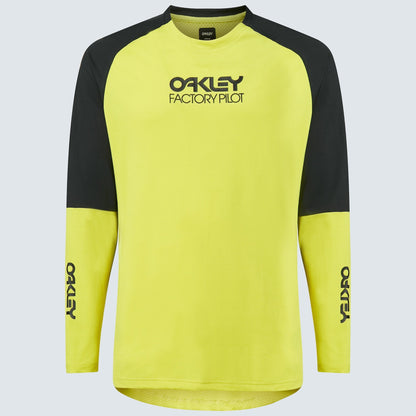 Oakley Men's Factory Pilot MTB LS Jersey II - Black/Sulphur