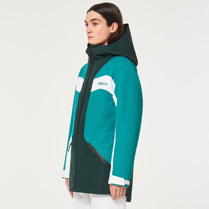 Oakley Women's TNP TBT RC Insulated Hooded Jacket - Green Lk/White/Hunter Gr