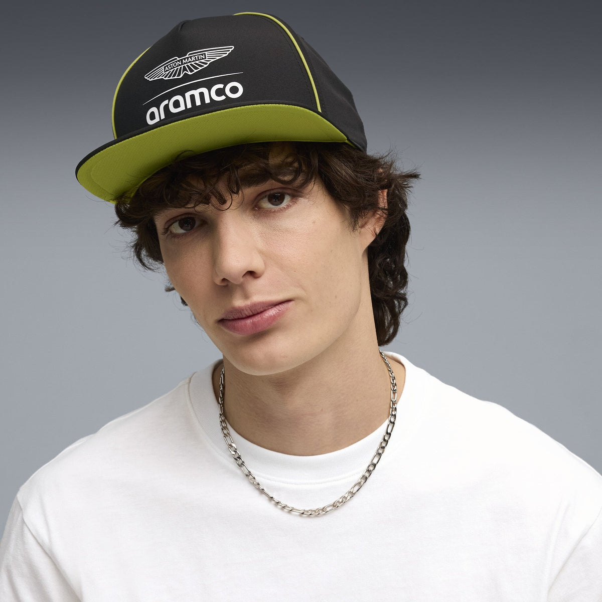 Puma Men's AMF1 Flat Brim Cap - Black