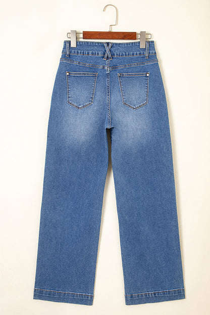 Threaded Pear Mikaela Fly Straight Leg Jeans