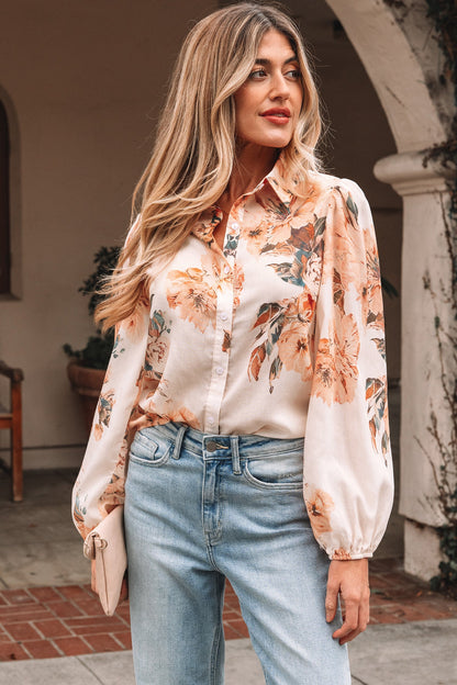 Threaded Pear Margot Puff Sleeve Lightweight Shirt