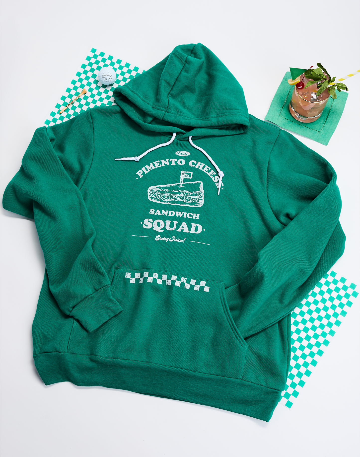 Golf Pimento Cheese Sandwich Squad Unisex Hoodie by SwingJuice LLC