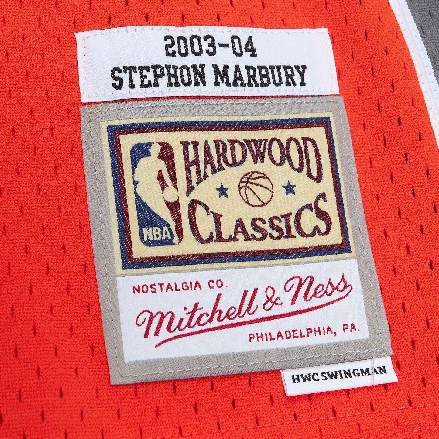 Mitchell & Ness Men's NBA Alt. Orange Jersey Suns 2003 Stephon Marbury