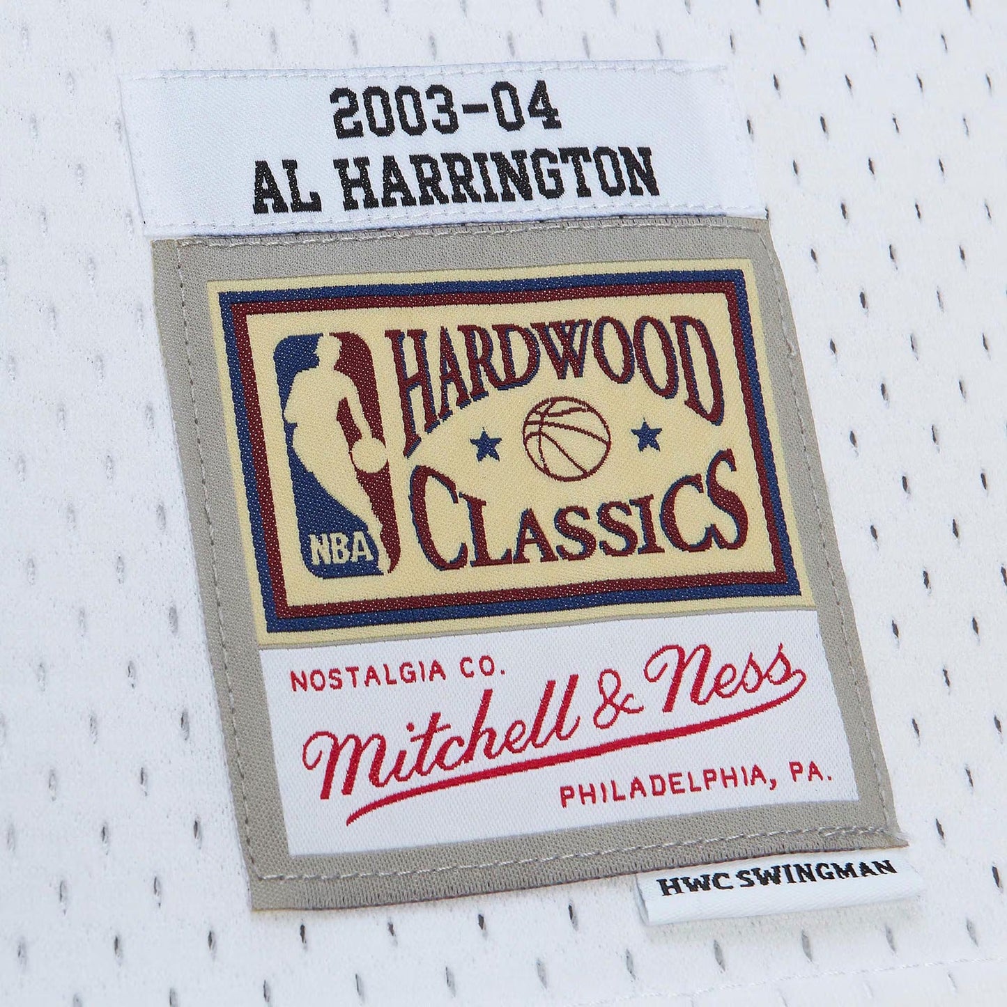 Mitchell & Ness Men's NBA White Hwc Jersey Pacers 2003 Al Harrington