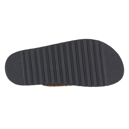 Women's Juno Camel Slide Footbed Sandals