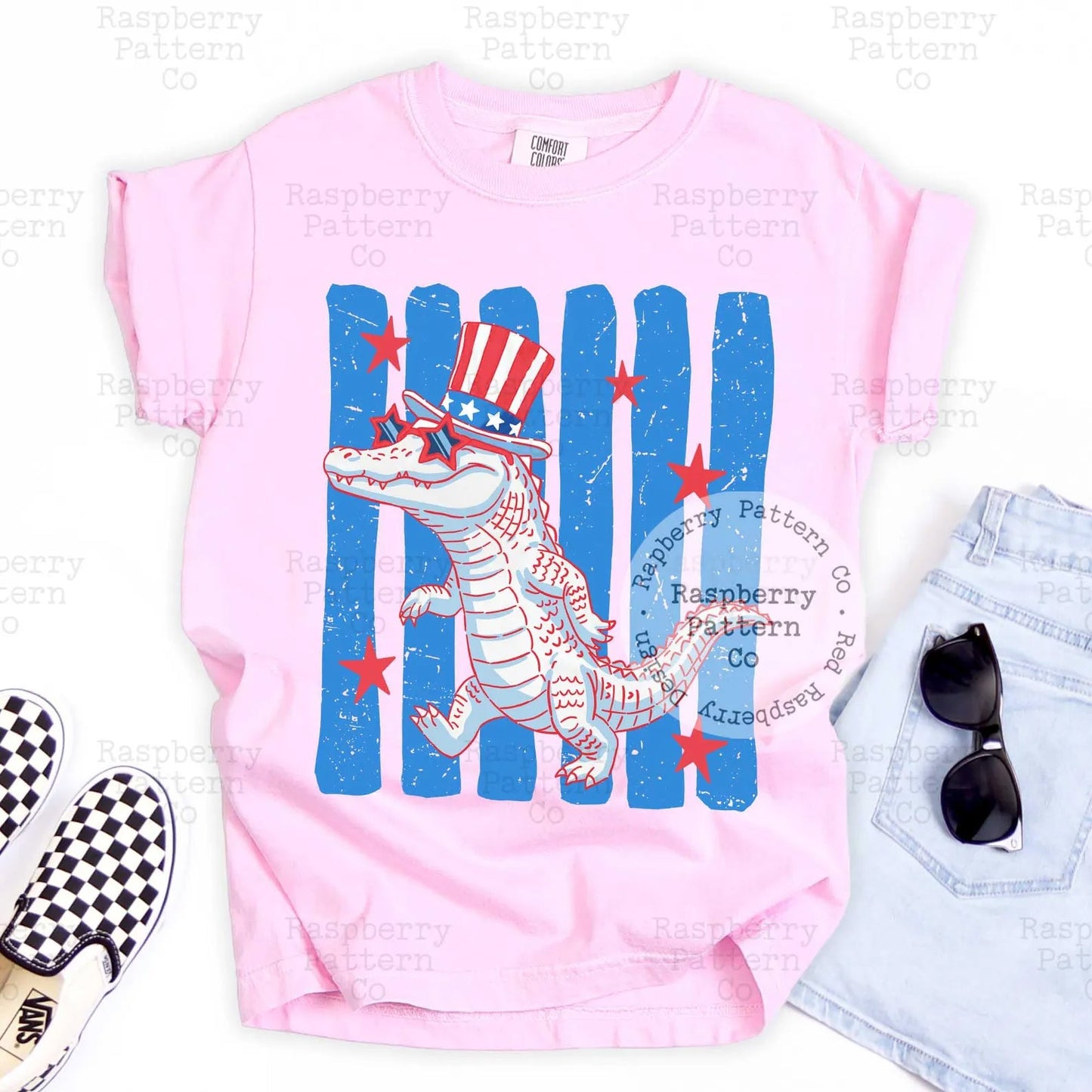 Patriotic Croc Graphic Tee