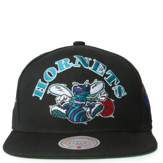Men's Mitchell & Ness NBA My Squad Snapback Hwc Hornets - Black