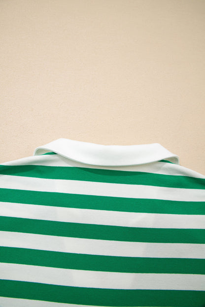 Threaded Pear Sawyer Ruffled Short Sleeve Blouse